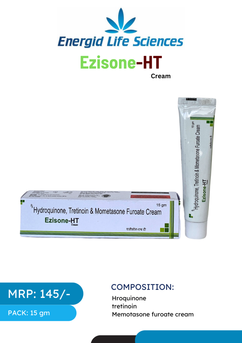 Ezisone-HT Cream for skin lightening and acne treatment.