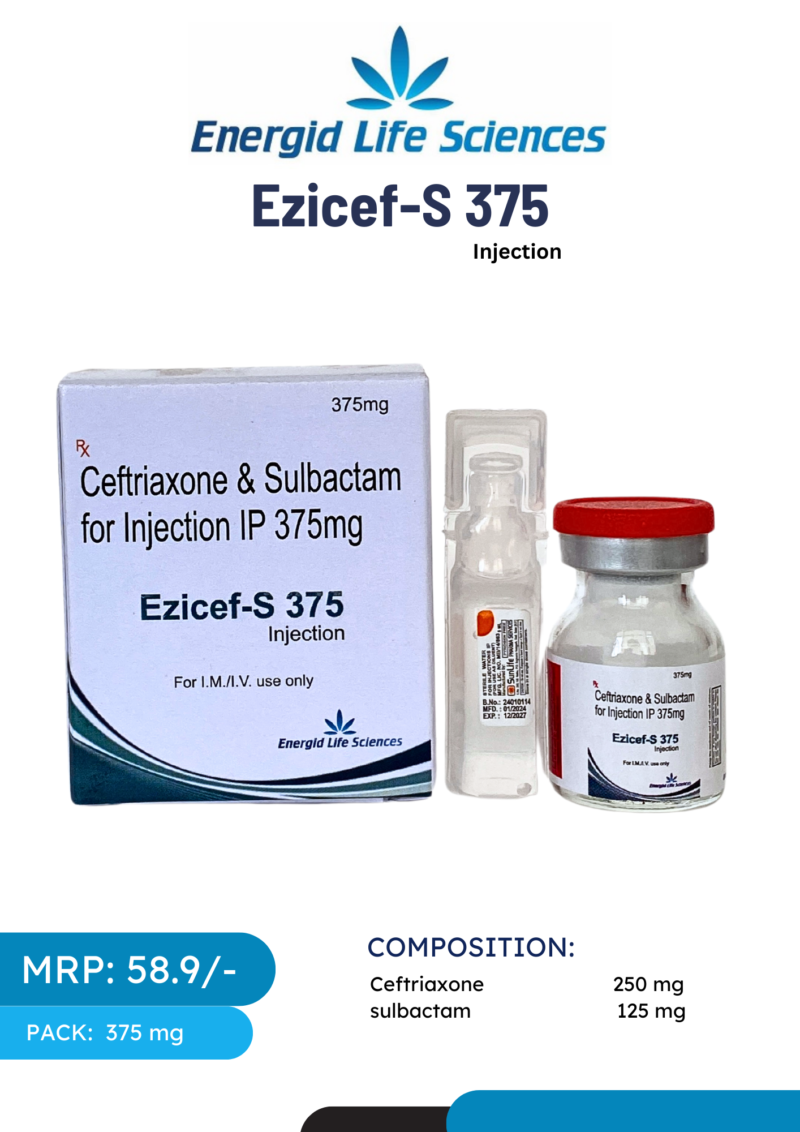 Ezicef-S 375 Injection for Bacterial Infection Treatment