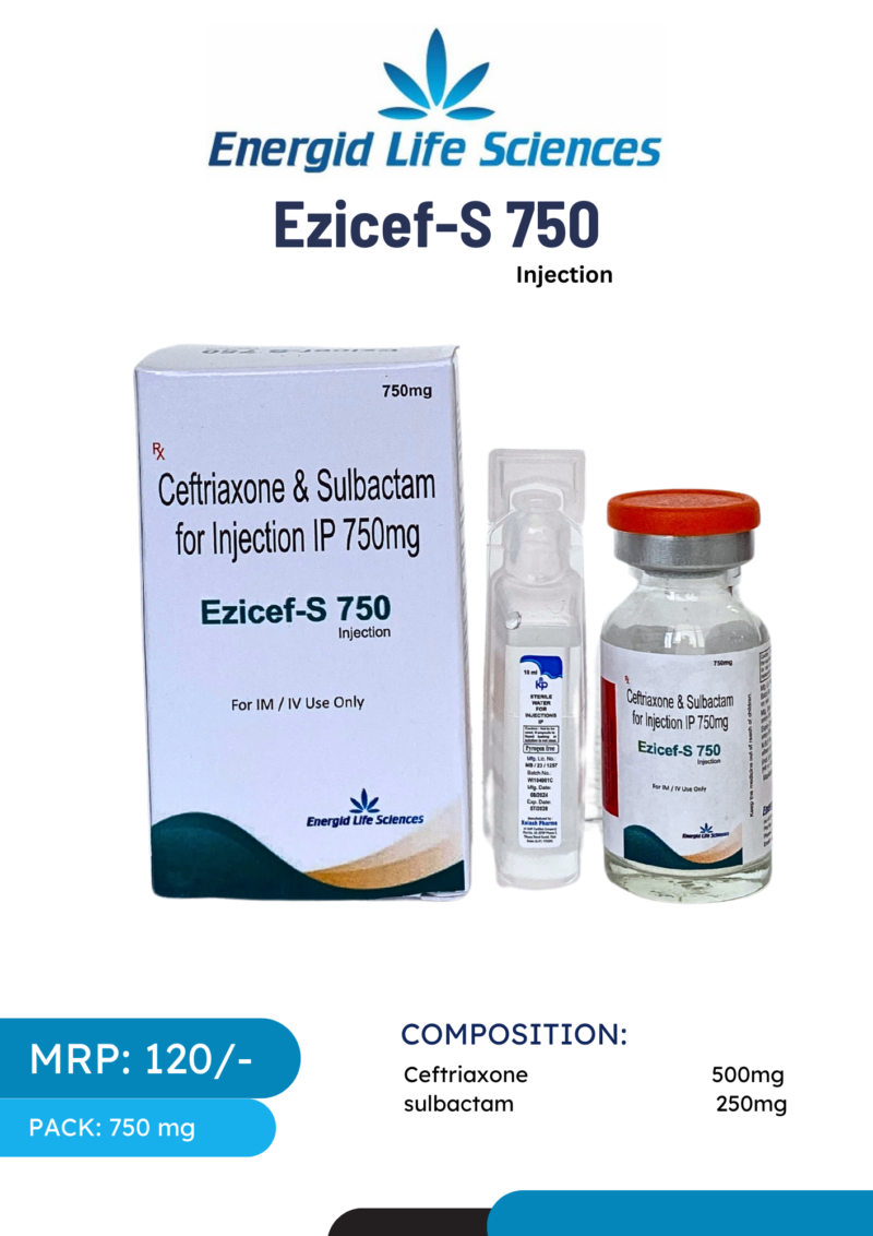 Ezicef-S 750 Injection for Bacterial Infection Treatment