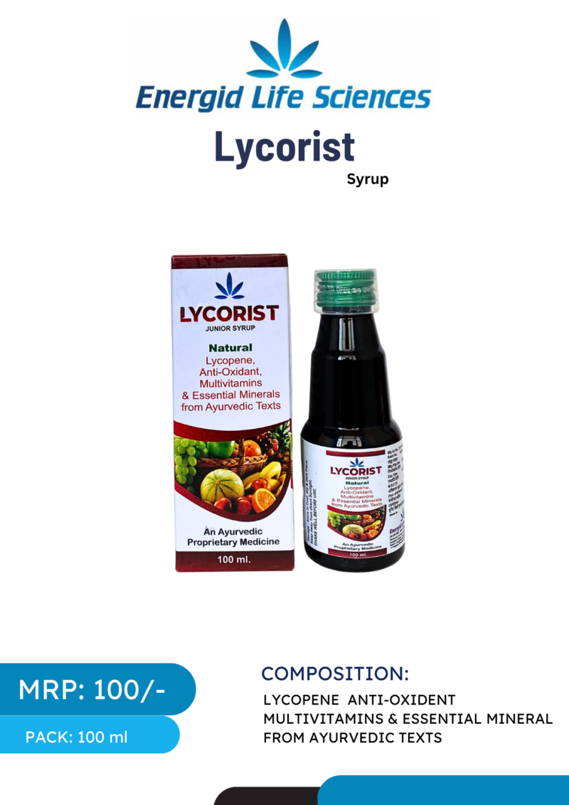 Lycorist Syrup - Lycopene, Antioxidants, and Ayurvedic Ingredients for Health