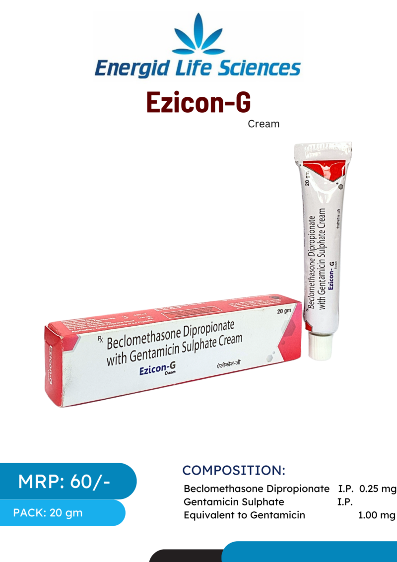 Ezicon-G Cream for skin inflammation and infection relief