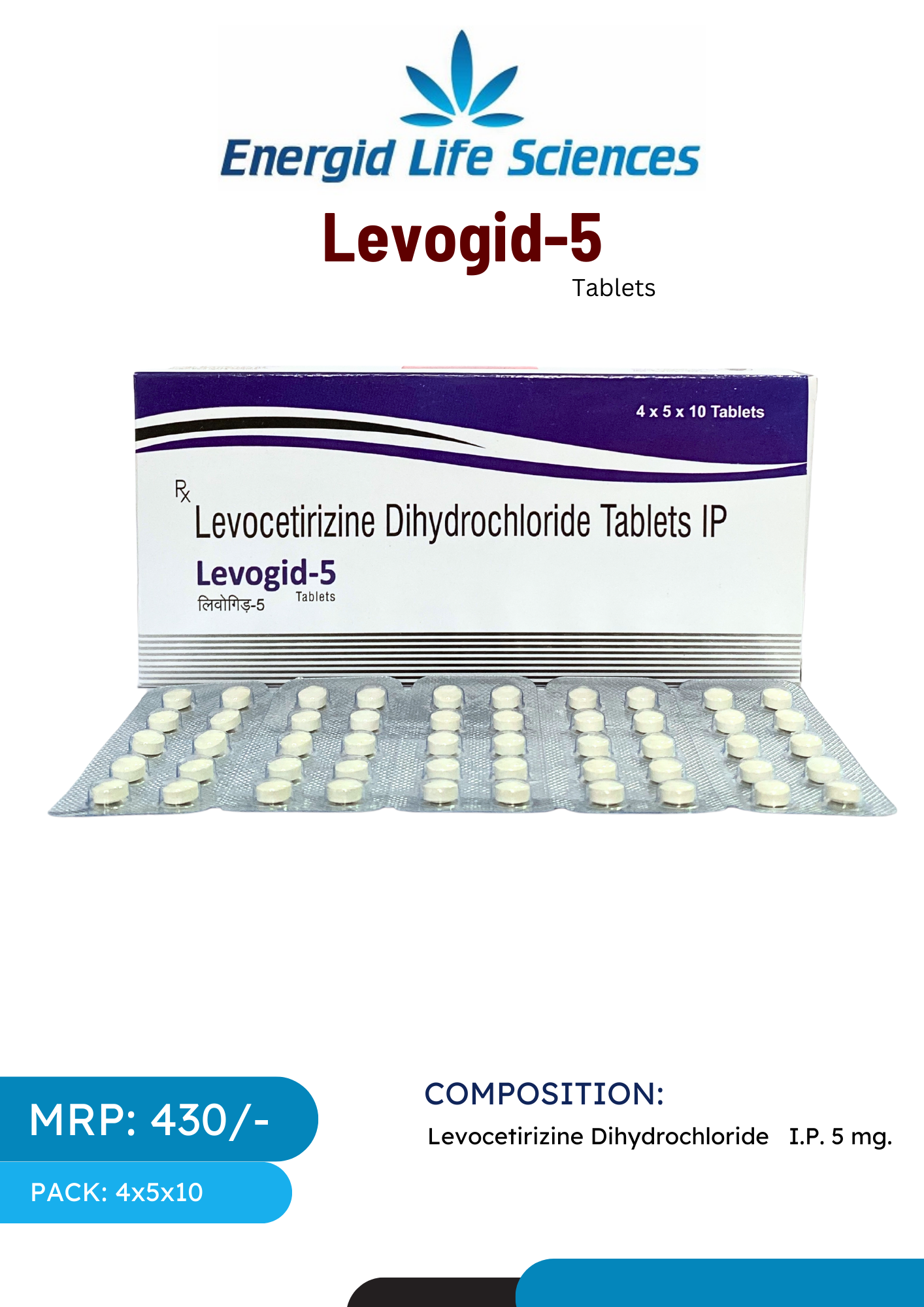 Levogid-5 Tablets - Levocetirizine for Allergy Relief